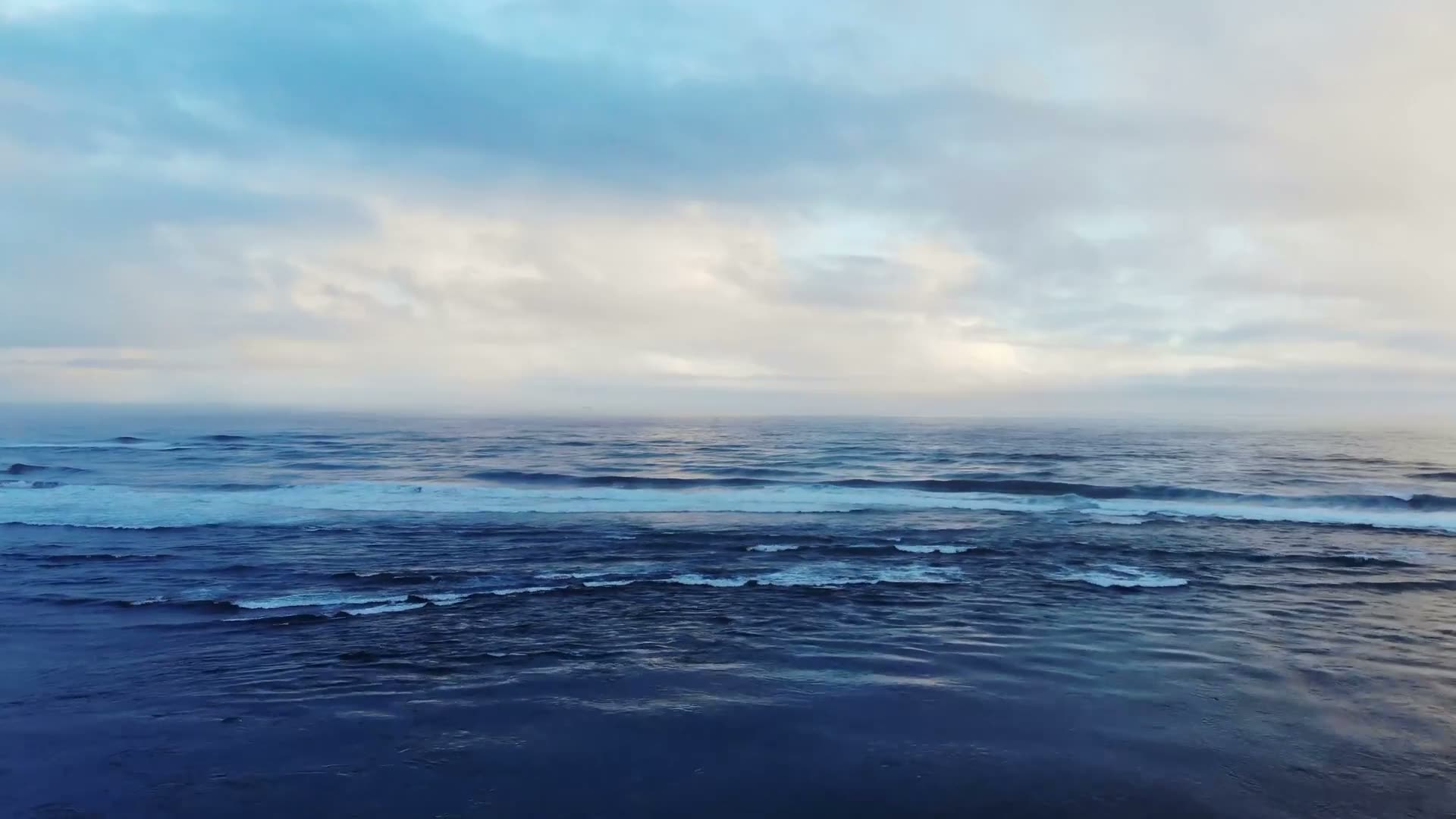 Pacific ocean at sunset off Newport Beach